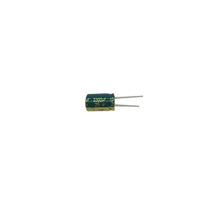 3300UF 25V Βιομηχανικοί μικροσκοπικοί ηλεκτρολυτικοί συμπυκνωτές αλουμινίου