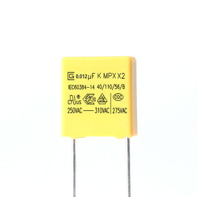 0.012UF MKP X2 ασφάλειας πυκνωτών μόνη θεραπεύοντας αντίσταση μόνωσης ιδιοκτησίας υψηλή