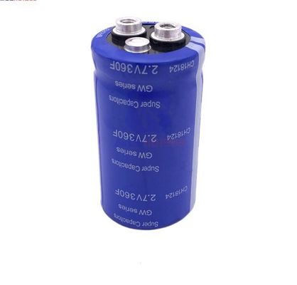 η υψηλής τάσης ικανότητα απαλλαγής Supercapacitor αυτοκινήτων 2.7V 360F είναι έξοχη ισχυρή