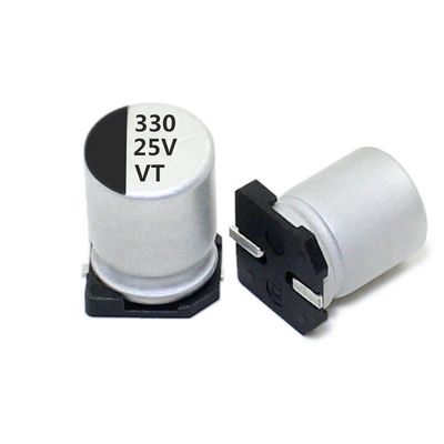 25V 330UF μικρό μέγεθος πυκνωτών αργιλίου ηλεκτρολυτικό και μεγάλη περιεκτικότητα