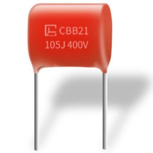 Καλοί πυκνωτές CBB21 105J 400V P15MM πολυπροπυλενίου υγρασίας επιμεταλλωμένοι αντίσταση