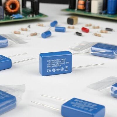 Διορισμένη συχνότητα 50 60Hz X2 Περιοχή χωρητικότητας του πυκνωτή προστασίας ασφάλειας 0 001uF 4 7uF Ηλεκτρικό στοιχείο για εφαρμογές καταστολής θορύβου